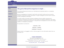 Tablet Screenshot of bernardinvestigations.com